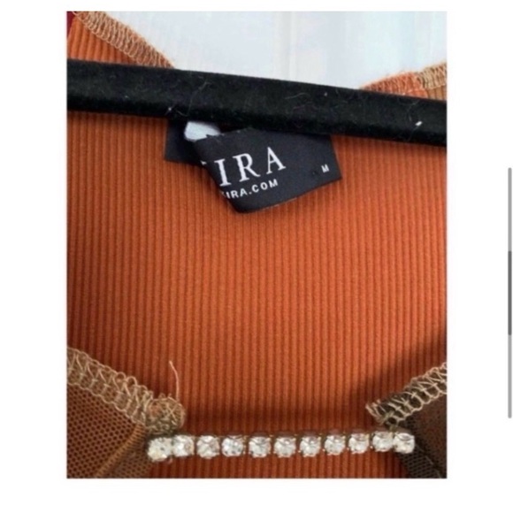 AKIRA Patchwork Knit Midi Dress - Picture 7 of 7